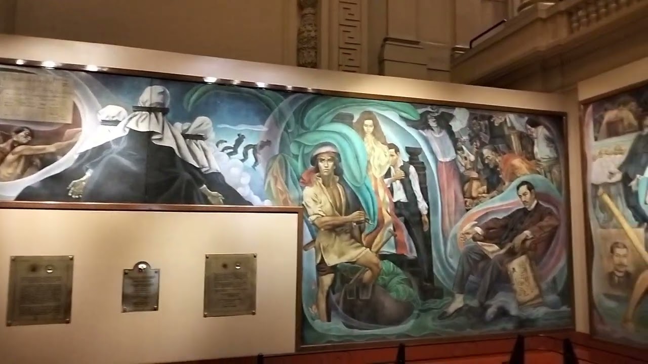 The Filipino Struggles Through History painted by National Artist Carlos V. Francisco