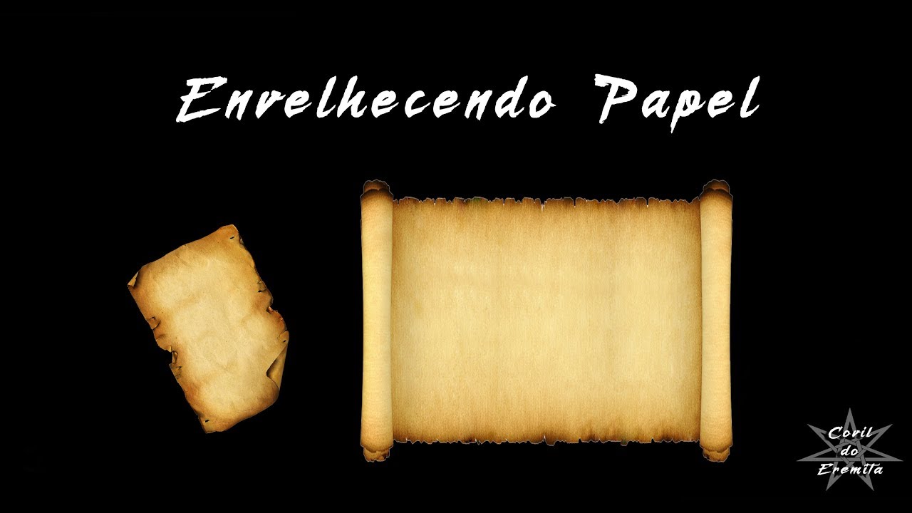 [Dica Rápida #3] - Fazendo papel ao estilo pergaminho