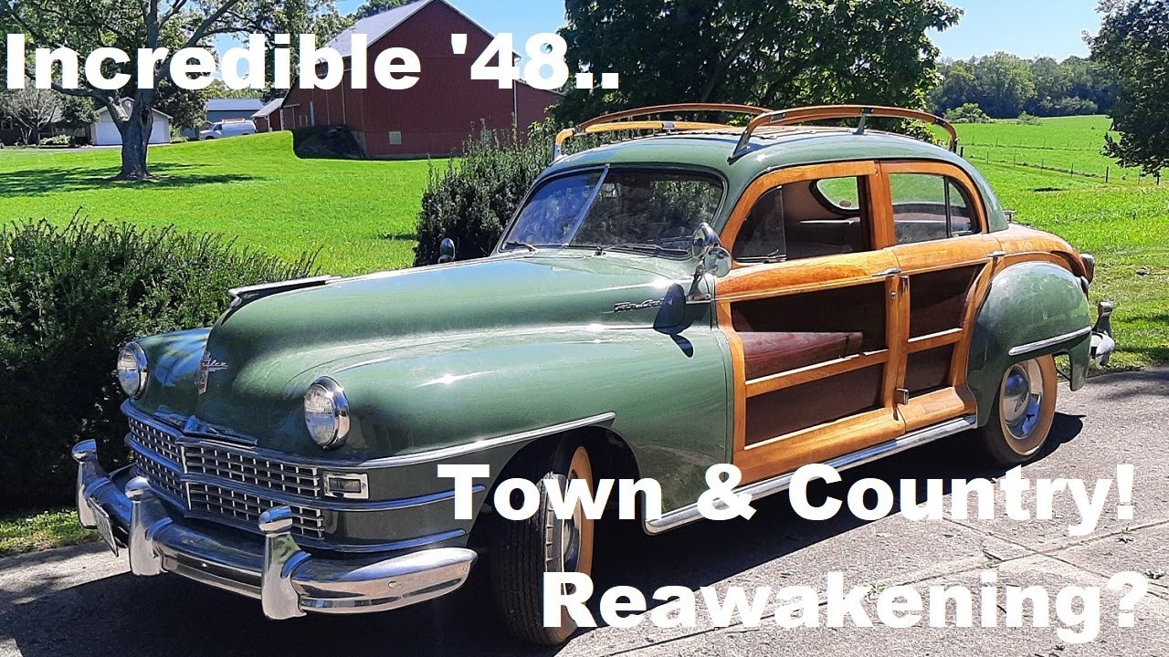 Невероятно редкий Chrysler Town and Country 1948 года выпуска... Возрождение? Пробуждение? Заведе...