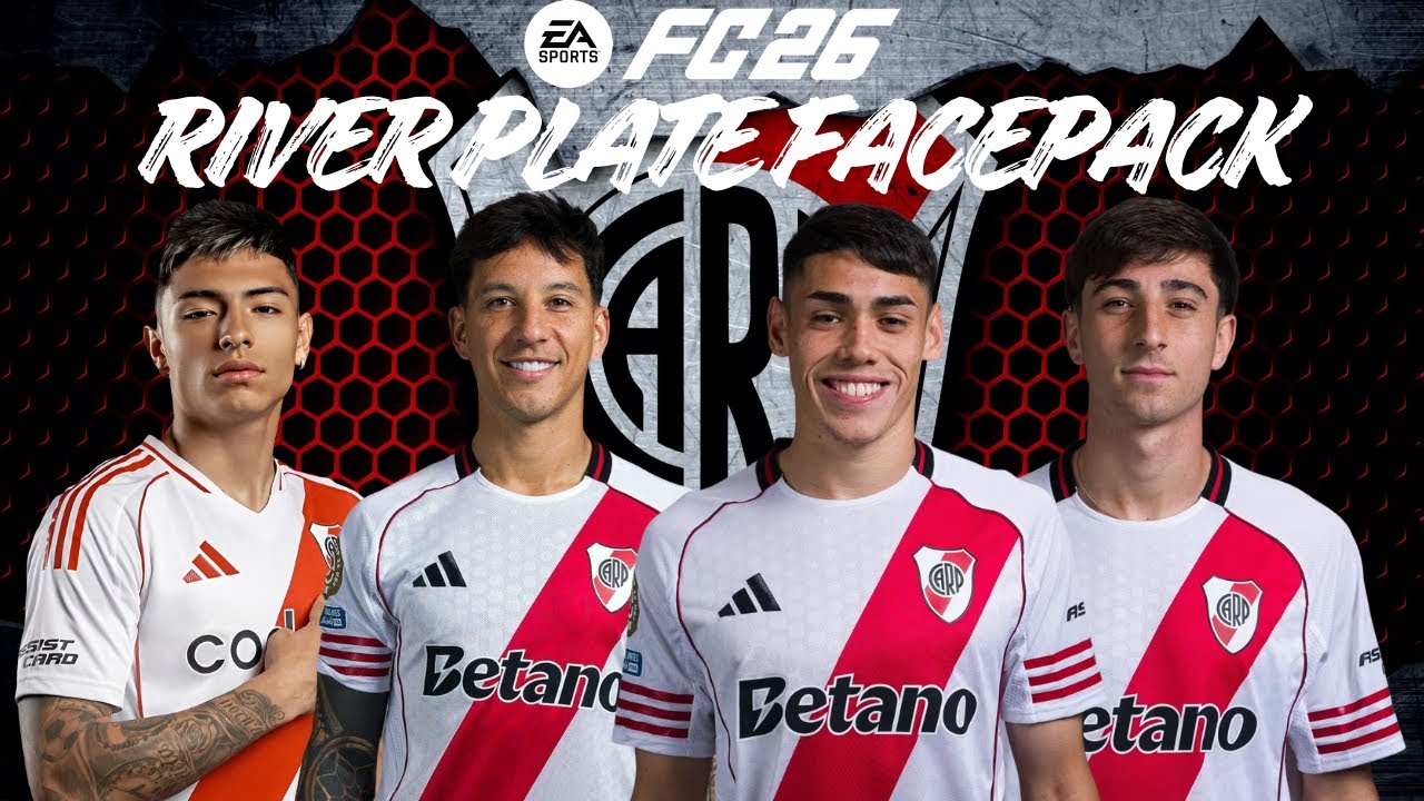 River Plate Facepack EA FC 26 | Realistic Player Faces