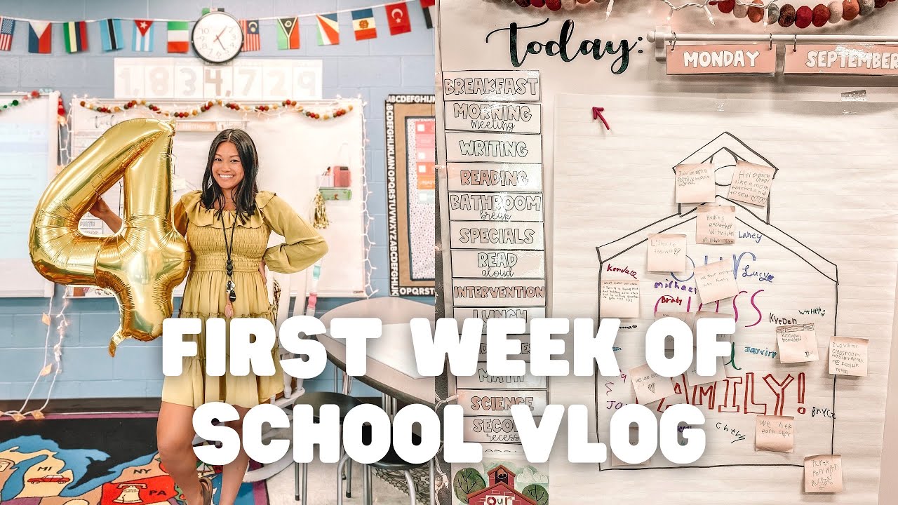 FIRST WEEK OF SCHOOL VLOG | daily lessons + classroom management!