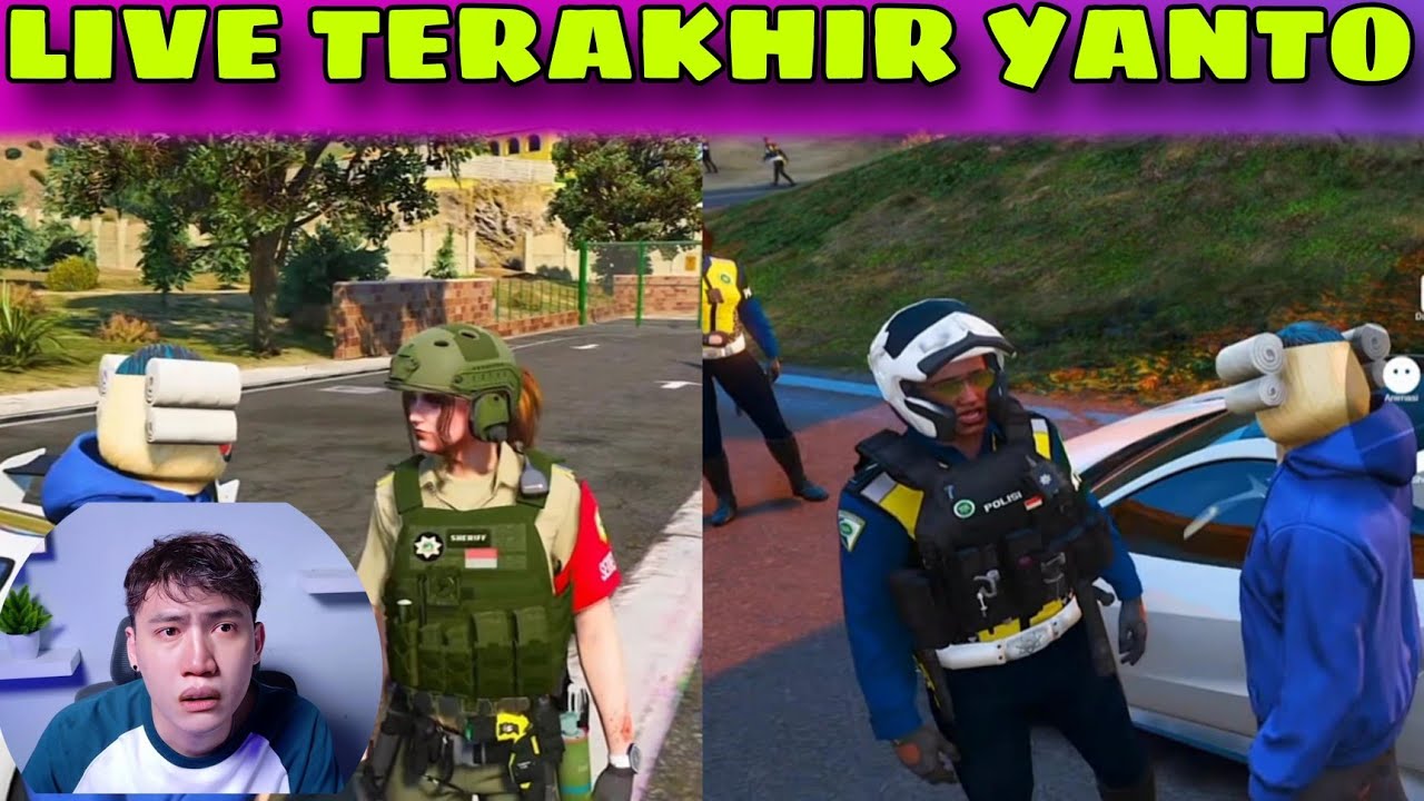 LIVE TERAKHIR DARI YANTO,KENA TILANG POLISI - GTA V ROLEPLAY 