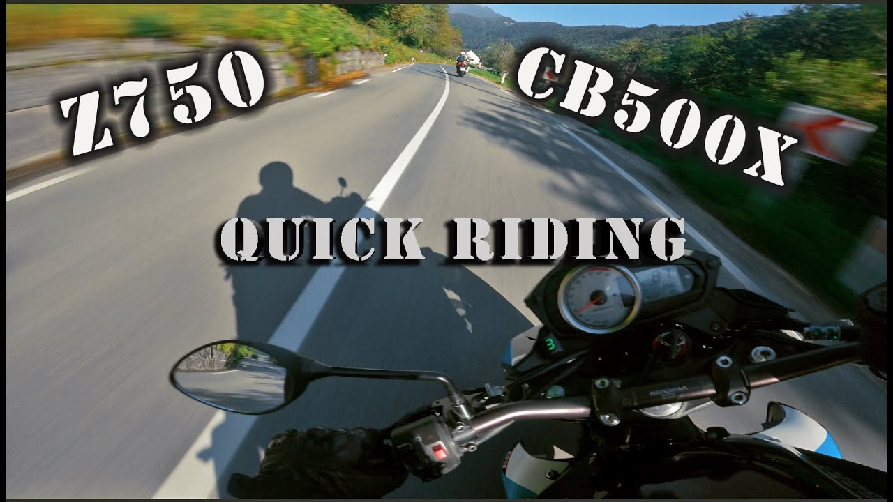 Quick ride to Jezersko | RAW sound | Kawasaki Z750 | Honda CB500X