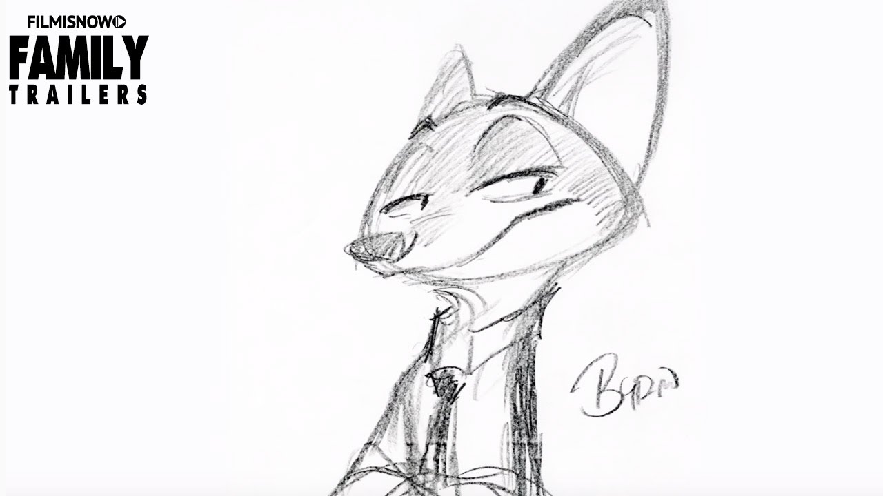 ZOOTOPIA (Zootropolis) | How to draw Nick Wilde, Judy Hopps & Flash from the Disney family movie