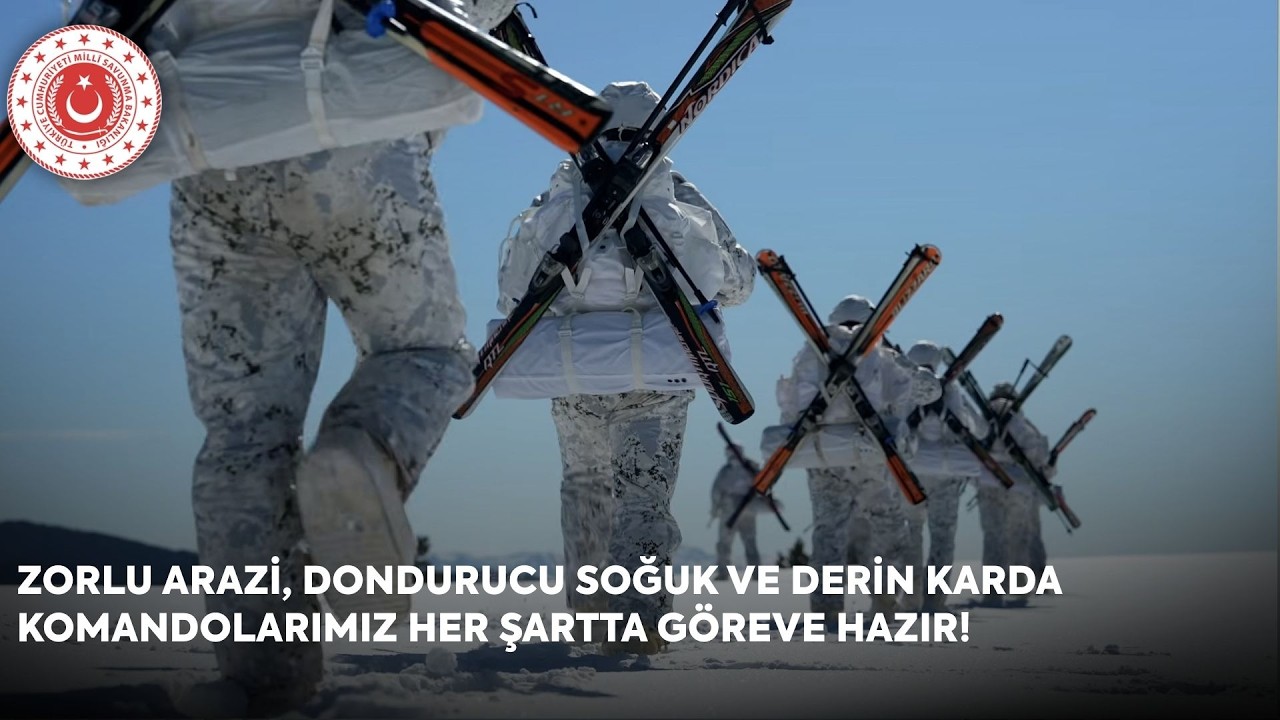 Zorlu Arazi, Dondurucu Soğuk ve Derin Karda Komandolarımız Her Şartta Göreve Hazır! 💪🇹🇷