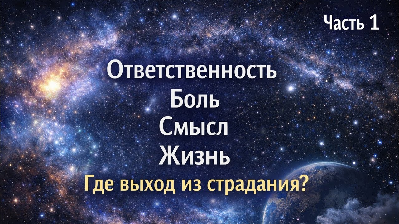 ПУТЬ ДУШИ, ответственность, почему мы страдаем и где выход из страдания