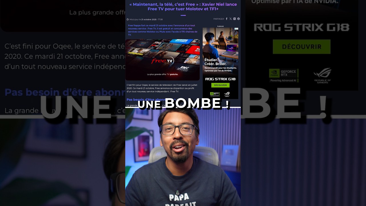 170 CHA&Icirc;NES GRATUITES !! FREE TV VEUT TUER LA CONCURRENCE 🔥🔥 #shorts