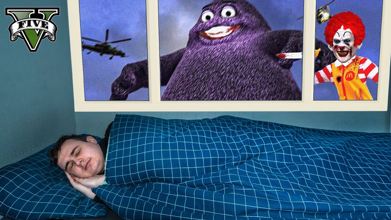 FILM JEZELF NOOIT TIJDENS HET SLAPEN OM 3 UUR 'S NACHTS! *RONALD & GRIMACE PAKKEN ME!!*|| GTA 5 #188