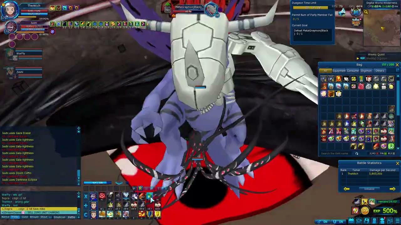 Solo MDG rush With [Abbadomon] - Digimon Master Online