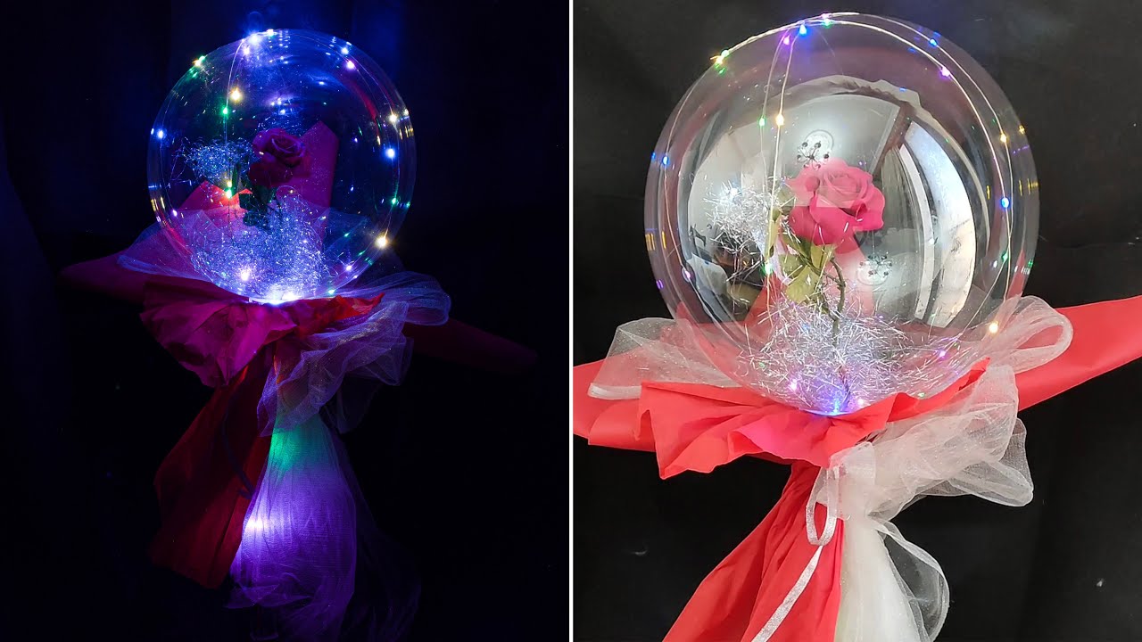 ابدأ مشروع مربح  من البيت بوردة وبالون. DIY balloon flower