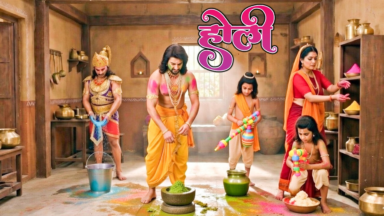 होली स्पेशल - माता सीता ने लव कुश संग मनाई रंगो की होली | श्रीमद् रामायण | Full Episode