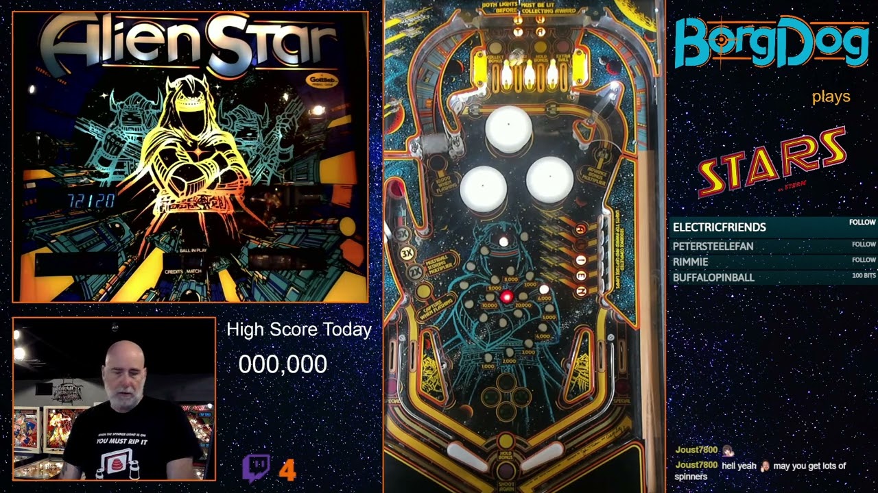 Alien Star pinball.