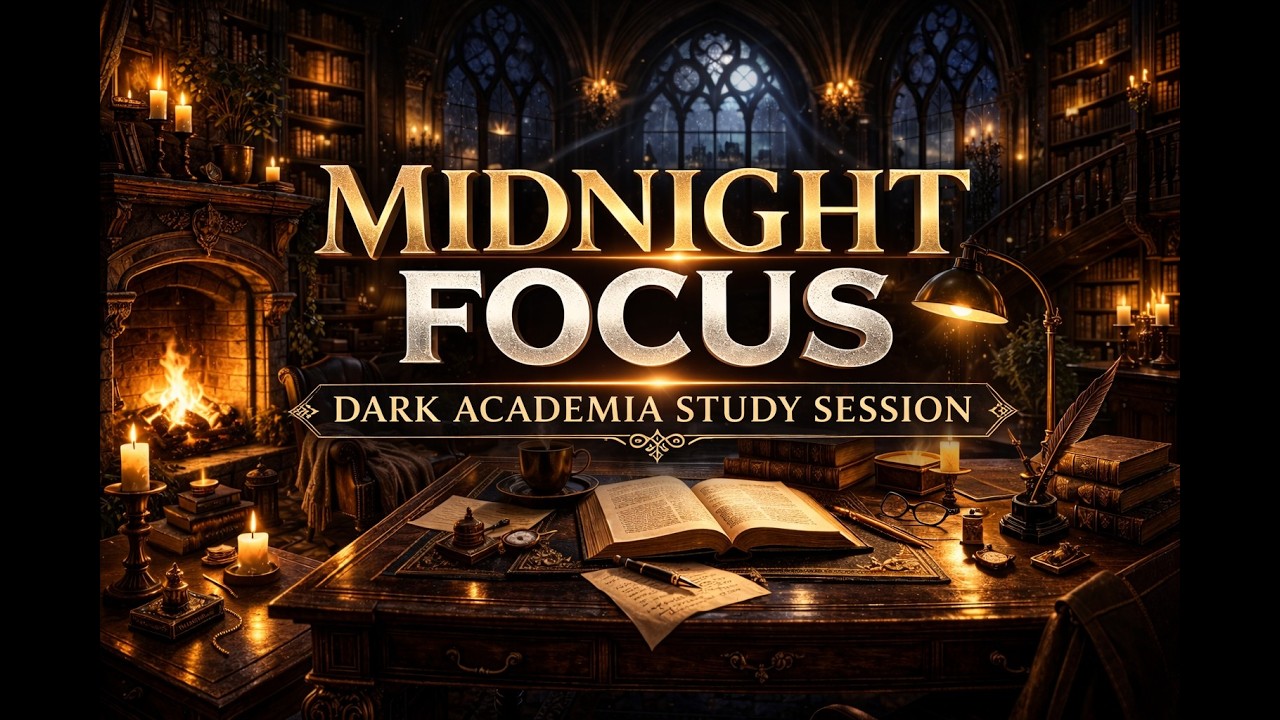 Midnight Gothic Library Focus (49 Minutes) | Deep Study Piano