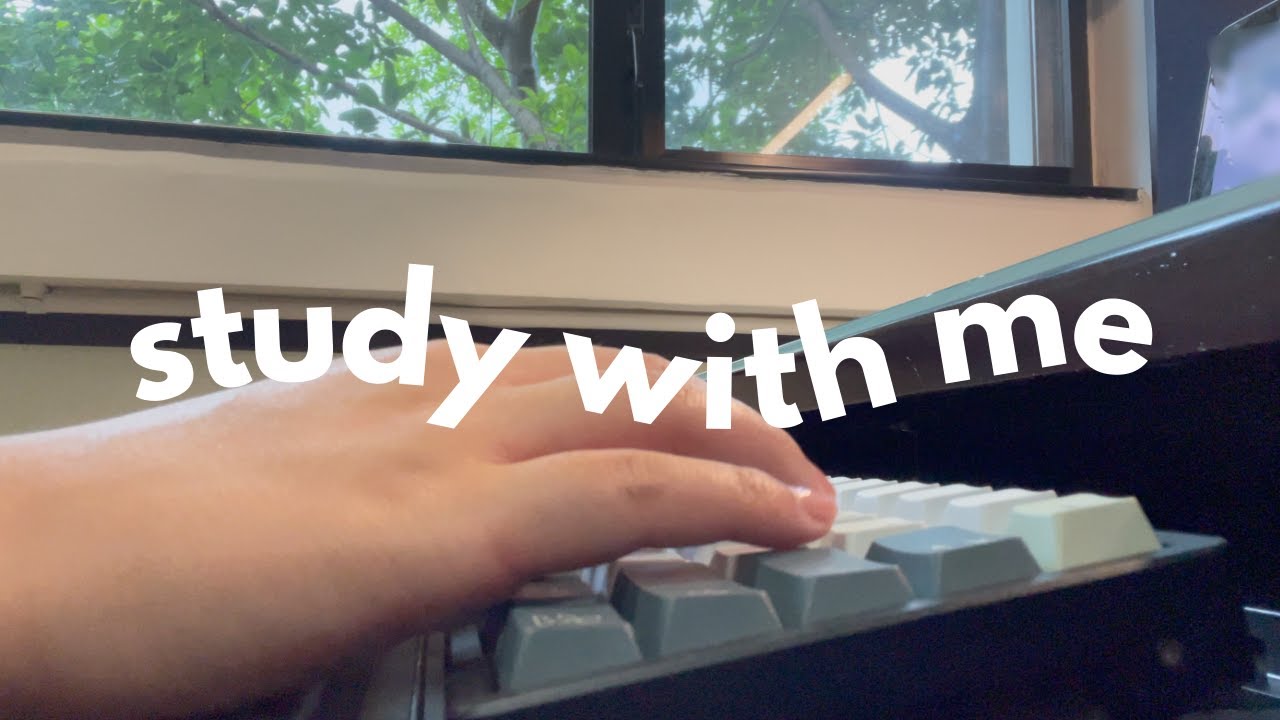 dark academia study with me ‧ ₊ ✫ ˚・ | typing asmr