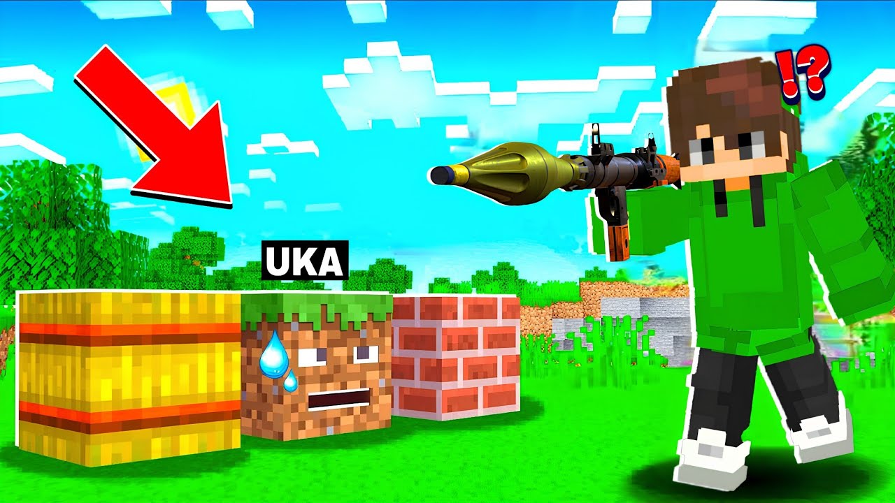 Minecraft Lekin Blocklarga Aylanib Berkinmachoq O'ynadik