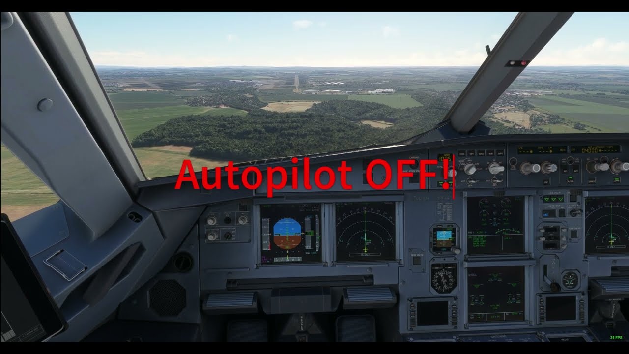 Fenix A320  - Manual landing LKPR  (PRG / Prague)  ILS runway 24