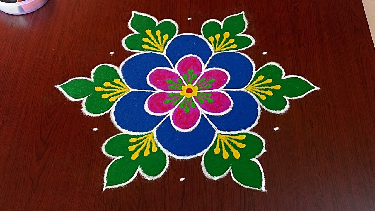 9×5dots beautiful sankranti chukkala muggulu🌷|easy sankranti rangoli|Pongal kolams#Rang Kaa Rangoli