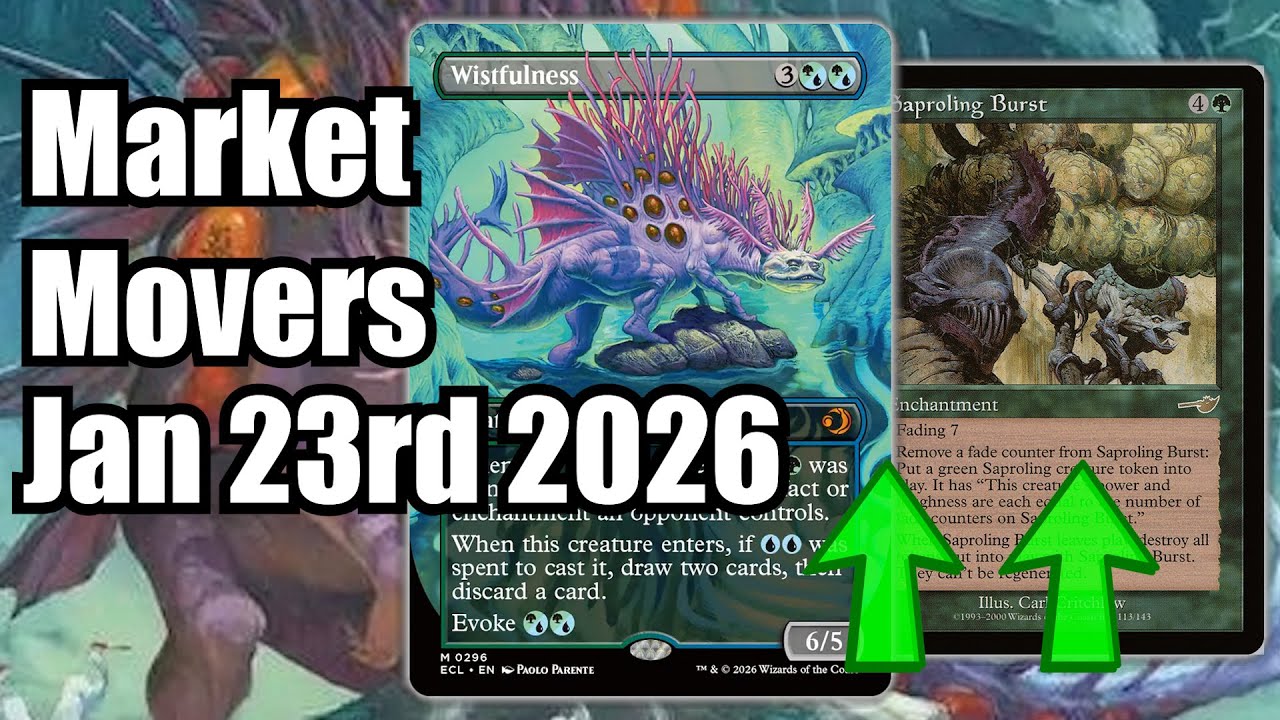 MTG Market Movers - January 23rd - Standard & Premodern Up! Wistfulness & Saproling Burst!