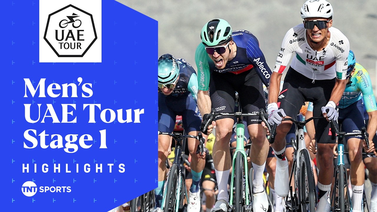 PICKING UP WHERE HE LEFT OFF! | UAE Tour Stage 1 Race Highlights | TNT Sports Cycling