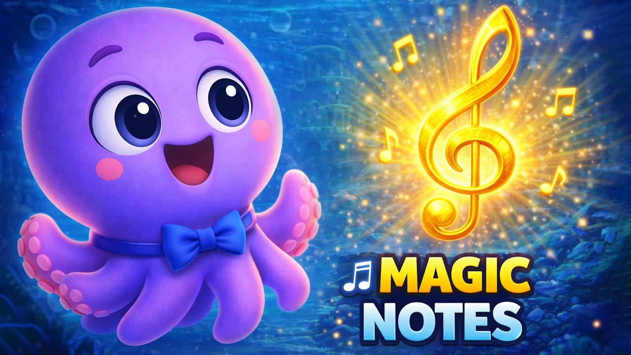 Tako's Musical Adventure: Finding the Missing Magic Notes 🐙🎶 | Fun Ocean Cartoons for Kids