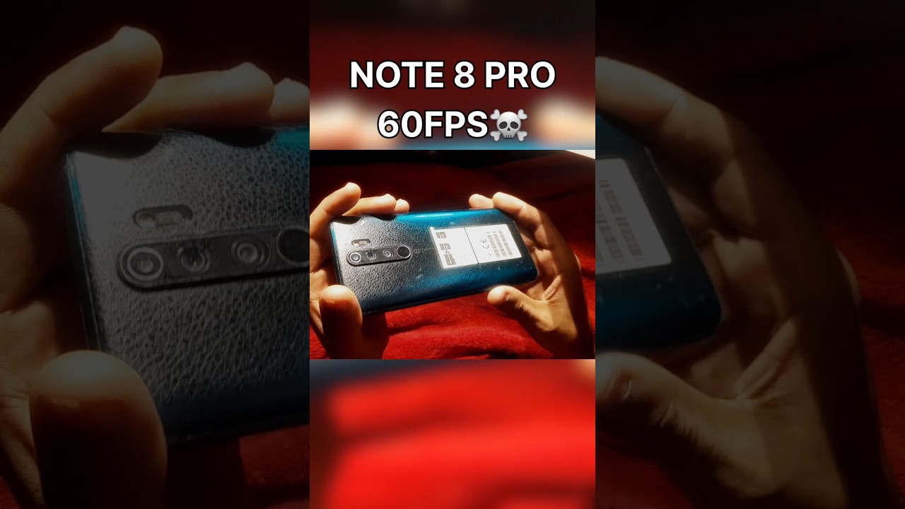NOTE 8 pro 60FPS PUBG Mobile ☠️