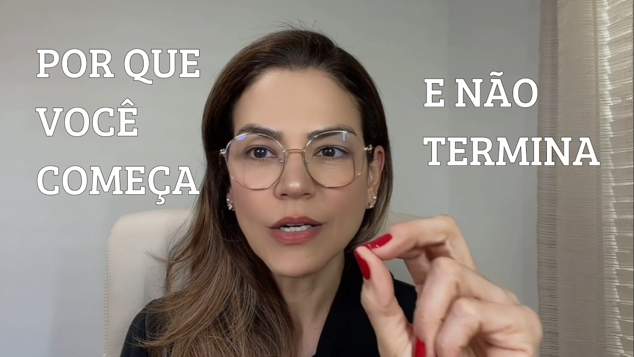 Se você sente culpa por não finalizar as coisas... essa conversa é com você