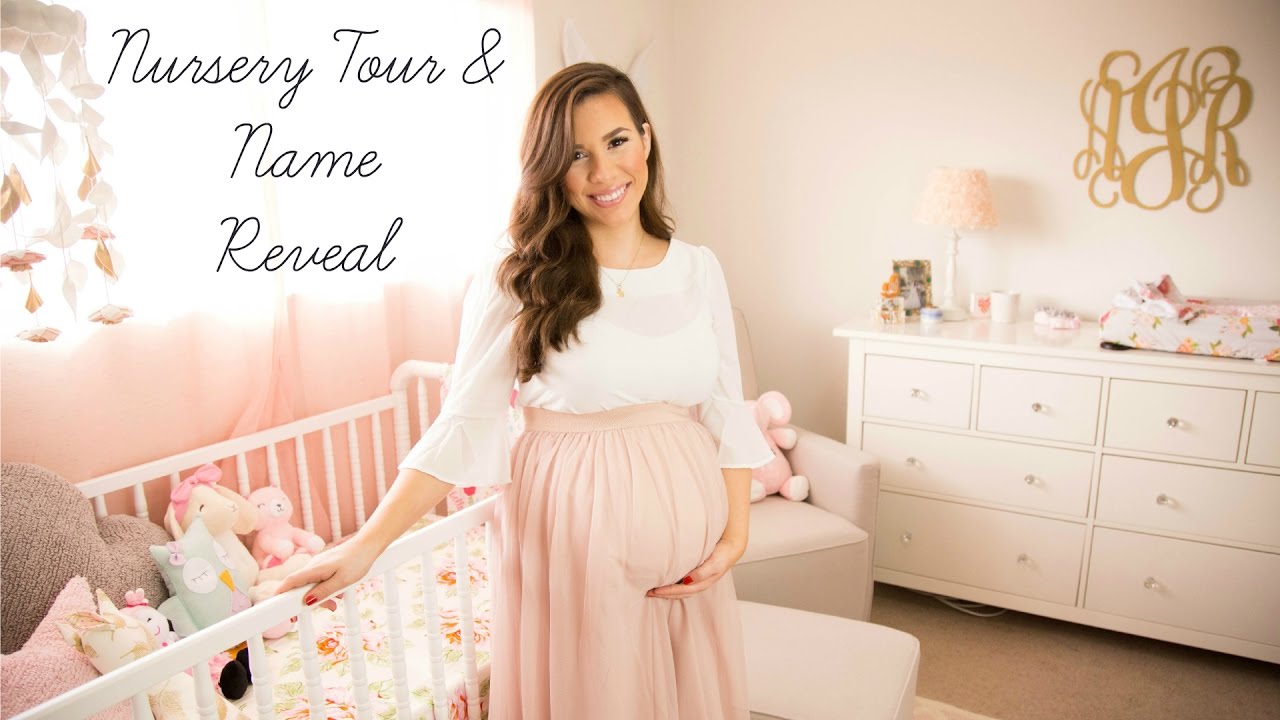 Baby Girl Nursery Tour & Name Reveal | Hayley Paige