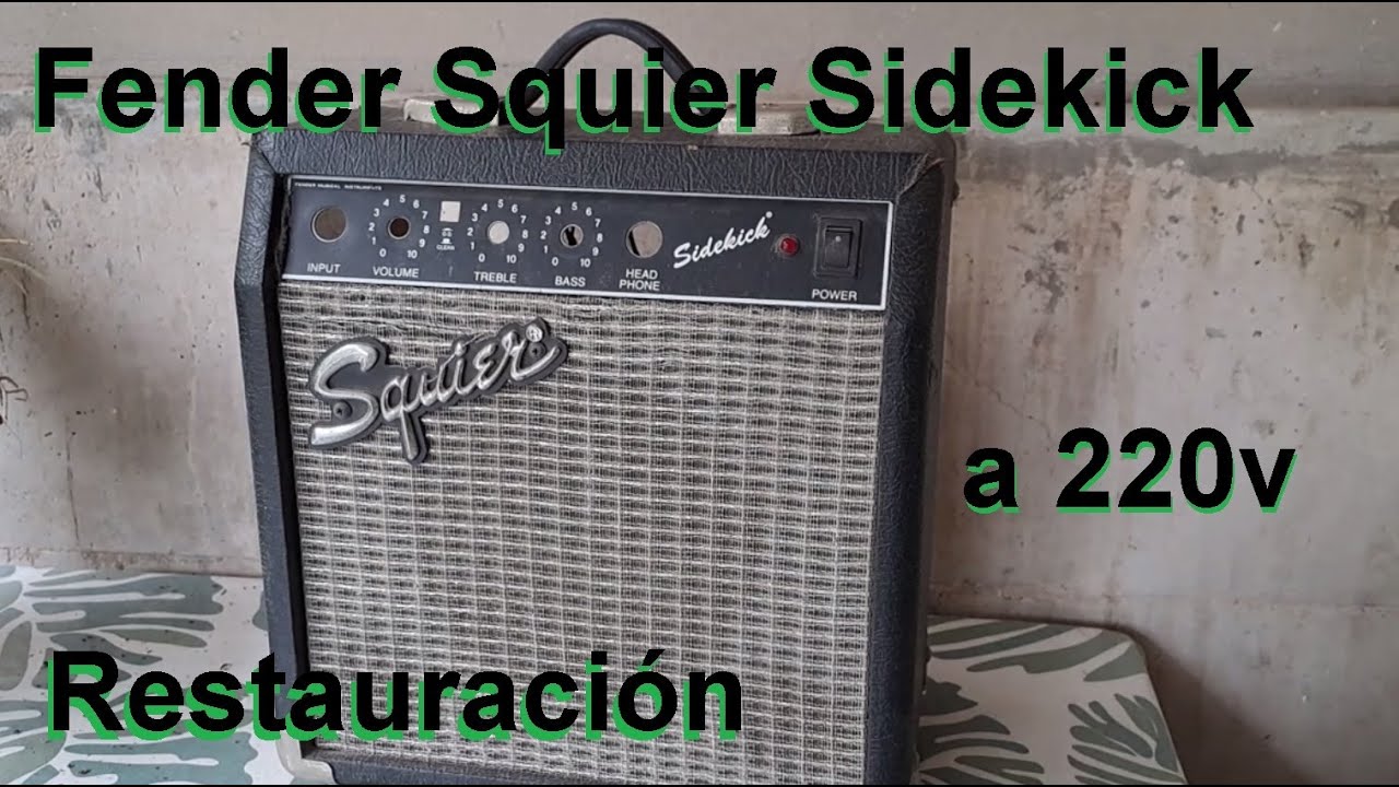 Fender Squier Sidekick pr-357, restauración, circuito y modificación a 220v