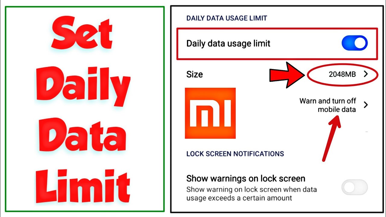 How To Set Daily Data Limit In Xiaomi Phone | Data Limit Kaise Set Kare | Data Usage Limit Exceeded