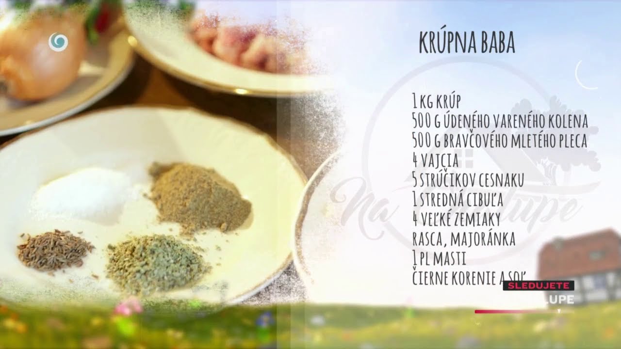 Recept na krúpnu babu (NA CHALUPE)