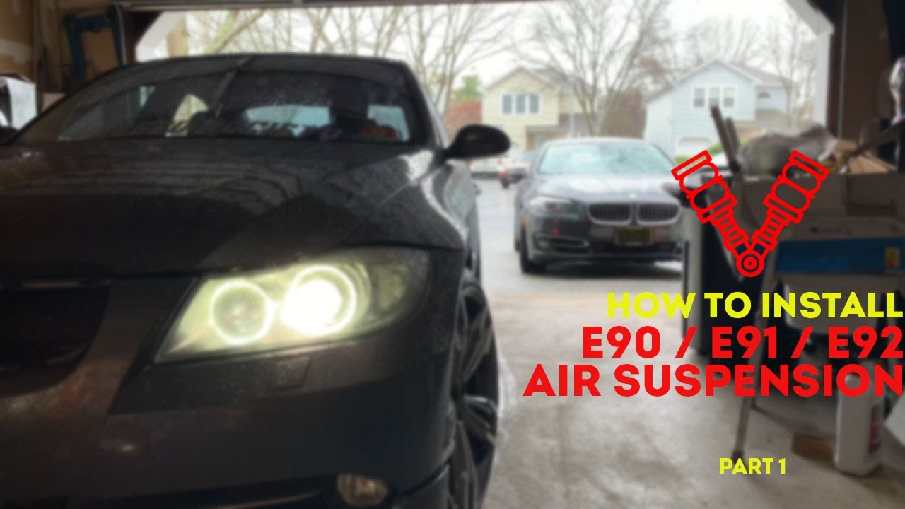 How to install air suspension on E90 E91 E92 | EASY DIY Part 1