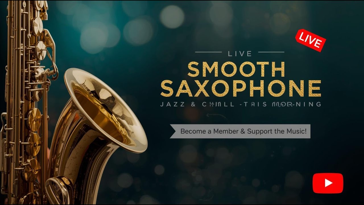 🔴 LIVE Morning Smooth Jazz Saxophone 🎷 Peaceful Coffee & Relaxing Vibes