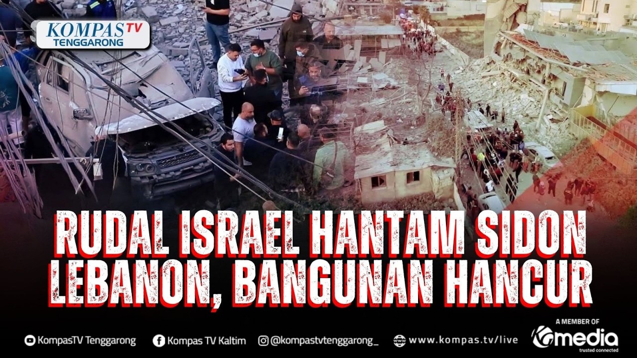 Rudal Israel Hantam Sidon, Bangunan di Lebanon Hancur