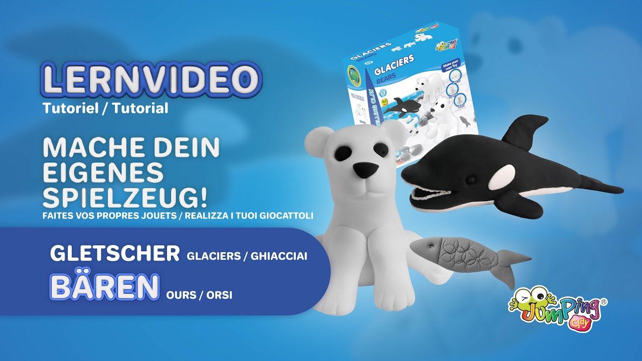 Bären Tutorial |🇩🇪 🇫🇷 🇮🇹 Erfahren Sie mit JumpingClay Ihren eigenen bären herstellen