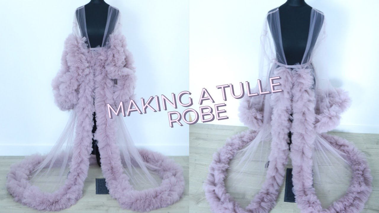 DIY: Maternity/Bridal photoshoot tulle robe ! (How to make pattern included)
