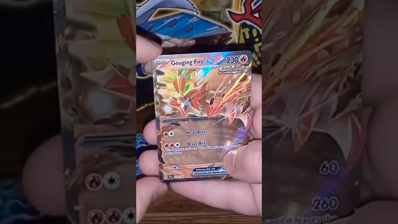 Pulling A Gouging Fire EX Out Of Pokemon Temporal Forces! #pokemon #pokemoncards #temporalforces