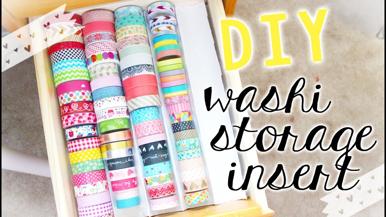 DIY Washi Tape Storage Tray (Stationery/Craft Storage & Organization)