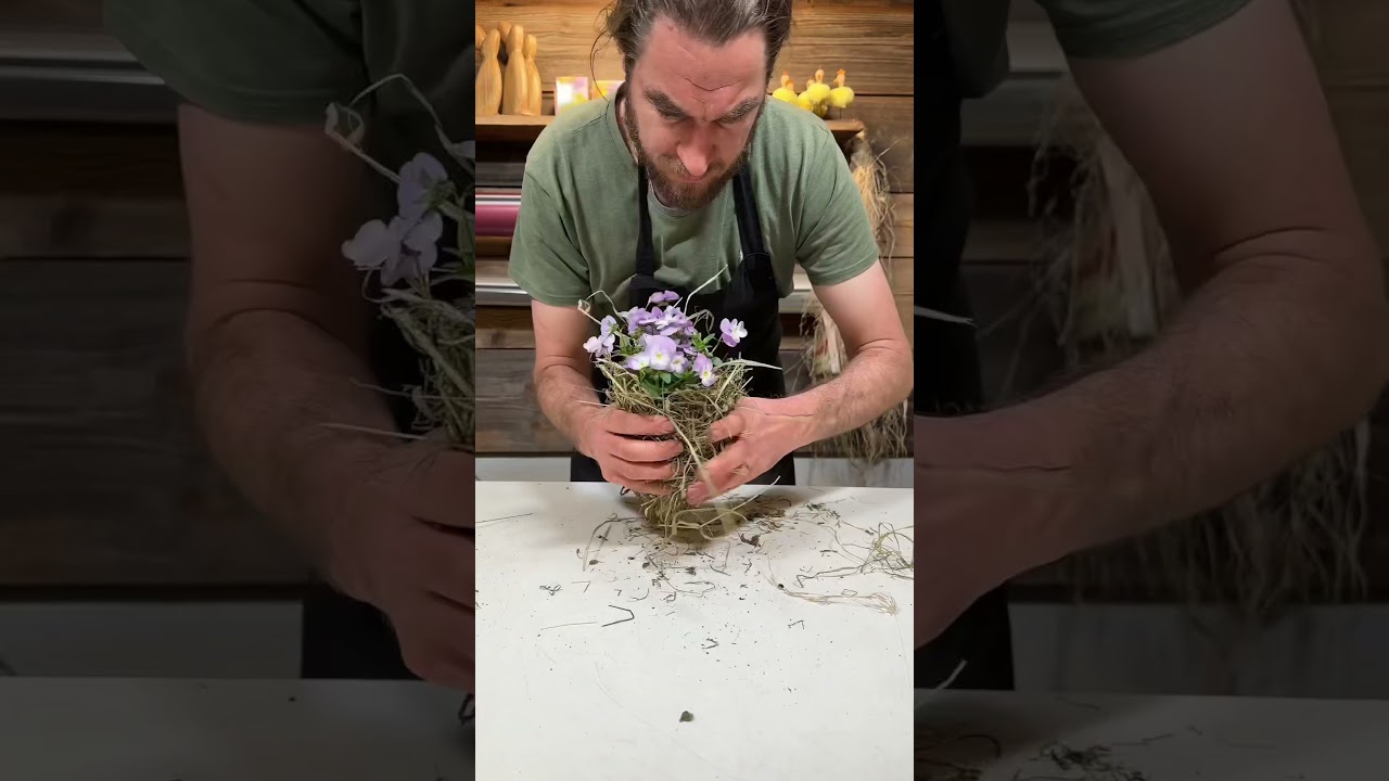 Osterdeko Idee mit Heu 👉🏻 DIY ANLEITUNG 