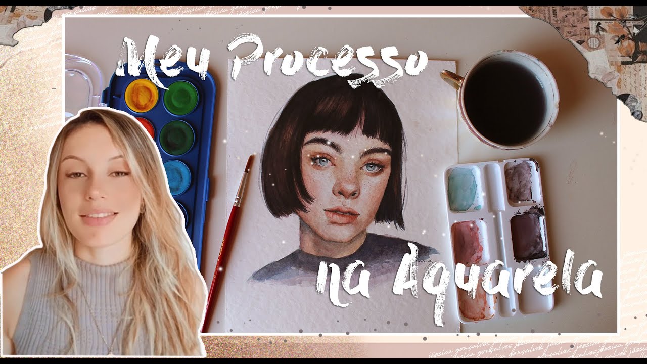 PINTA E FALA - RETRATO EM AQUARELA, pintura em Tempo Real - Aquarela para iniciantes - Giotto 🎨
