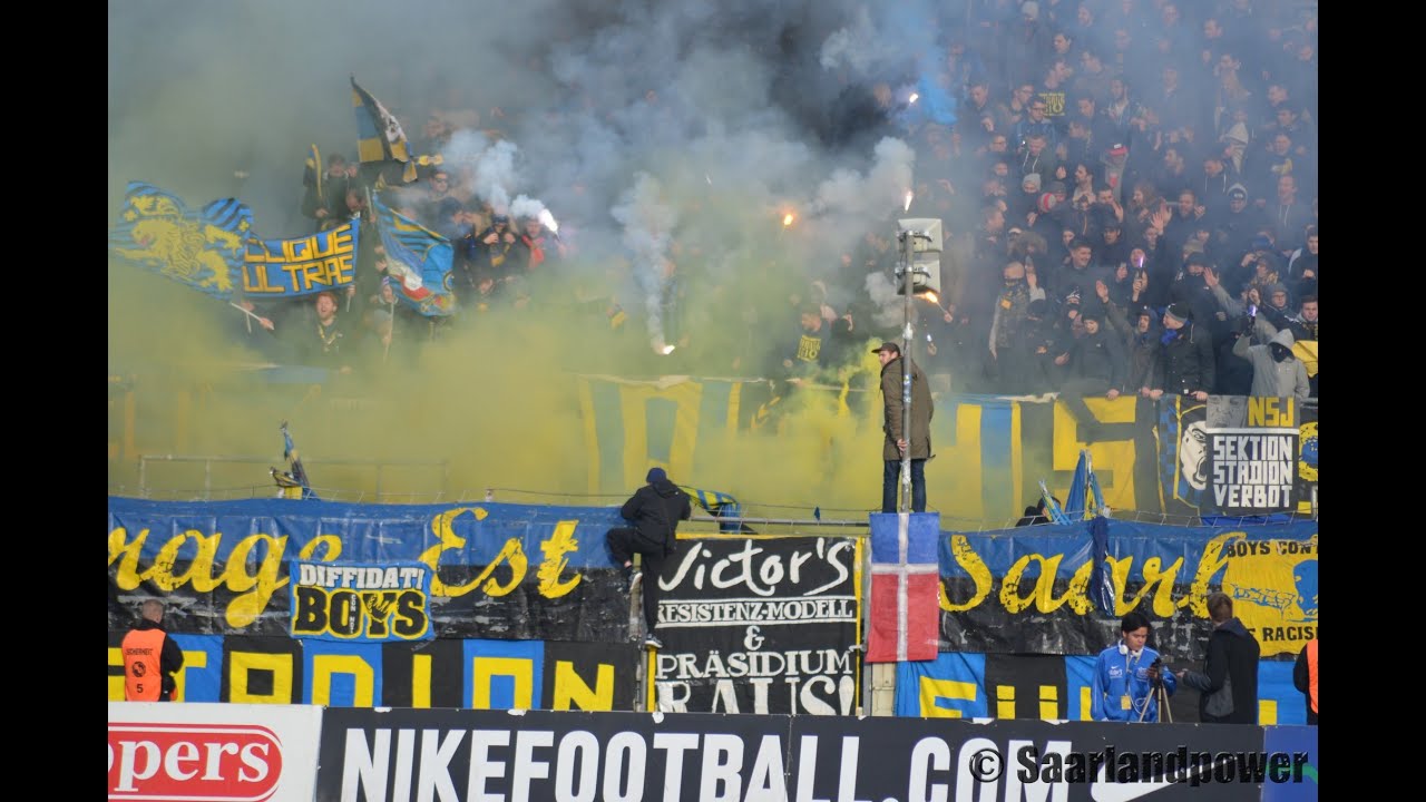 Pyroshow 1.FC Saarbrücken - Steinbach 4:0