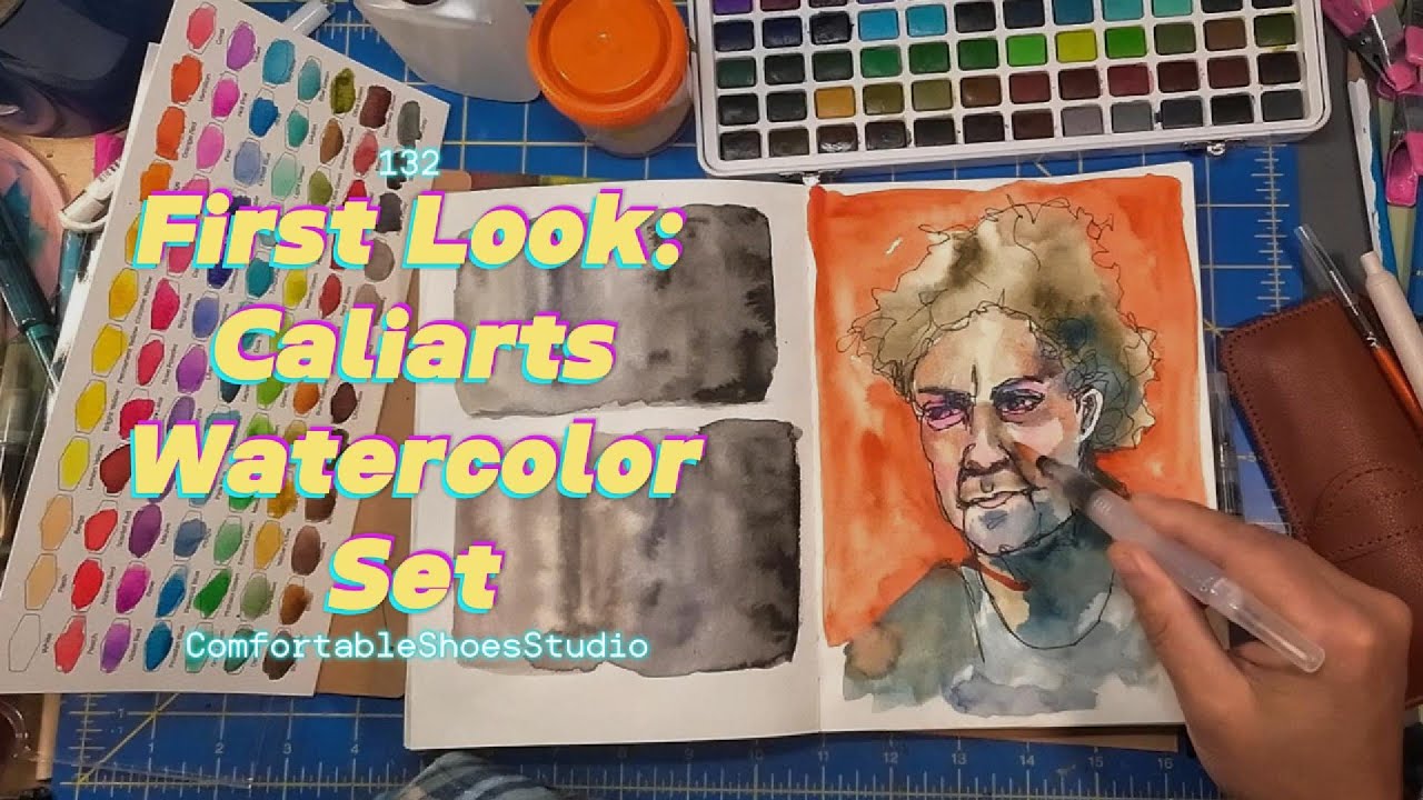 First Look: Caliarts 128 Color Watercolor Set - Art Making 132