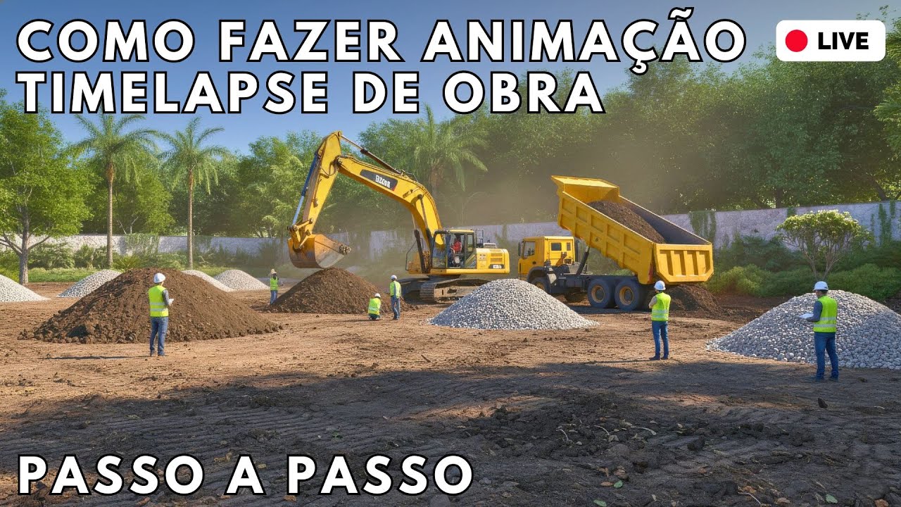 🔥Como Criar Timelapse de Constru&ccedil;&atilde;o (Evolu&ccedil;&atilde;o da Obra) usando IA | Passo a Passo