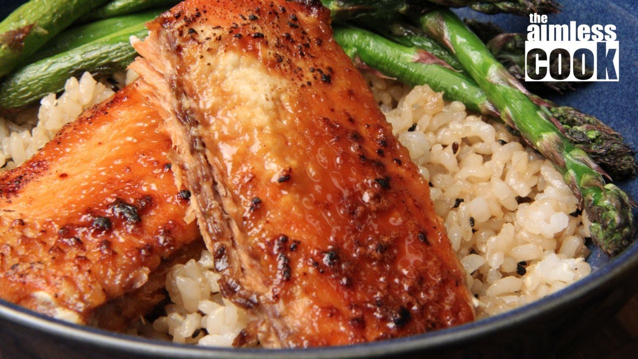 Miso Maple Glazed Salmon Rice Bowl