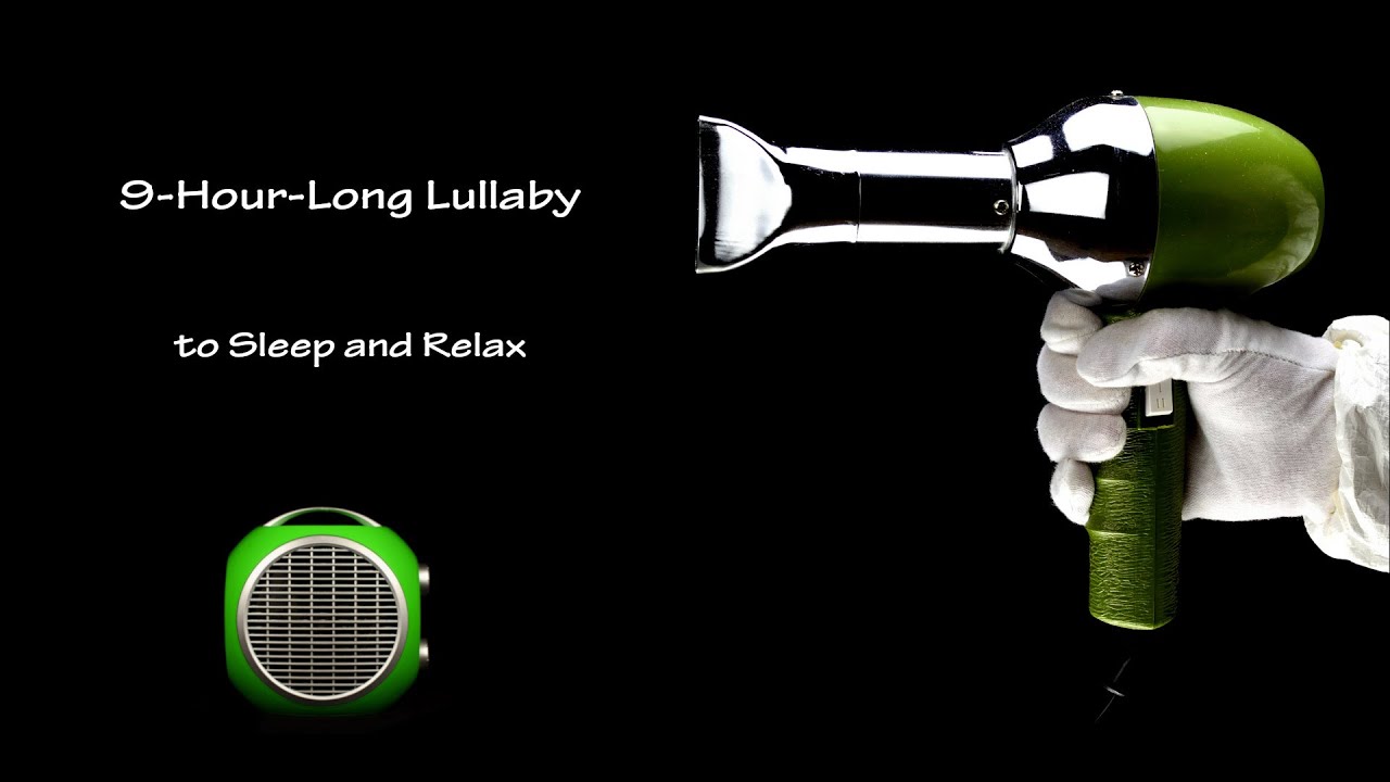 Hair Dryer Sound 191 and Fan Heater Sound 2 | Visual ASMR | 9-Hour-Long Lullaby to Sleep and Relax