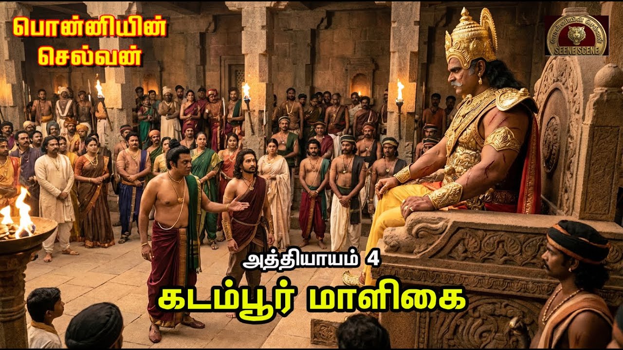 🔥 பொன்னியின் செல்வன் | அத்தியாயம் 4 – கடம்பூர் மாளிகை ⚔️ வந்தியத்தேவன் மின்னல் தாக்குதல்