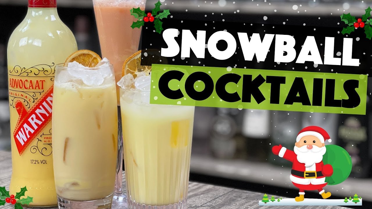 3 Snowball Drink Recipes using Advocaat | Christmas Cocktails & Holiday Drinks | Steve the Barman