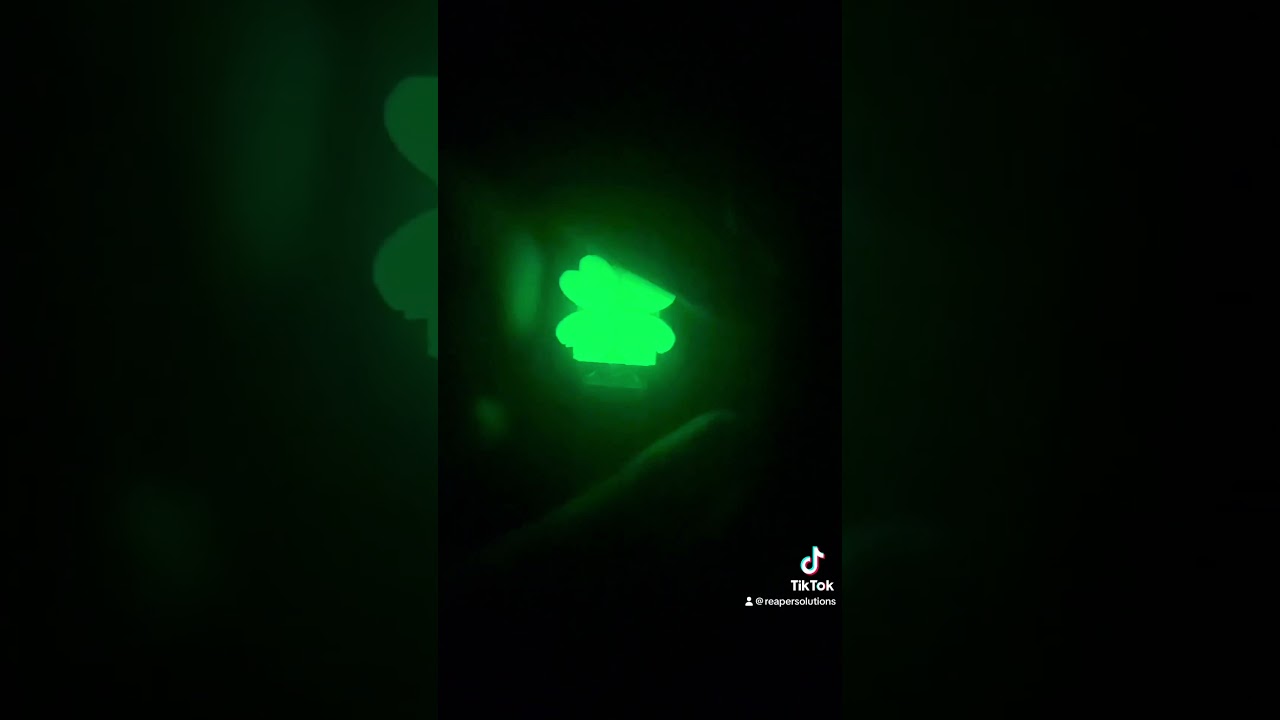 Glow in the Dark Lucky Charm Med Clip syringe holder (nurse, paramedic, EMT, healthcare)