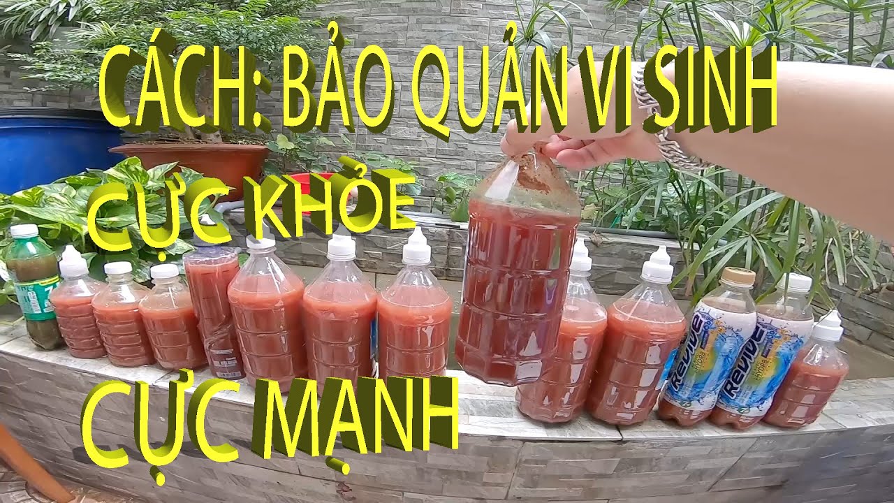 Cách BẢO QUẢN VI SINH cực khỏe, cực mạnh - Sau quá trình tự làm vi sinh PSB