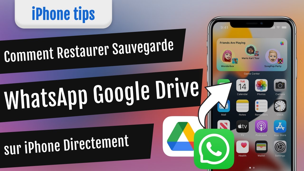 Comment restaurer la sauvegarde WhatsApp Google Drive sur iPhone