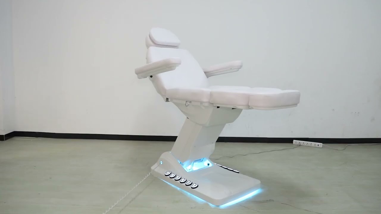 Foot Control Heating Esthetician Chair Modern Beauty Salon Facial Cosmetic Eyelash Massage Table
